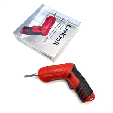 CreKraft Electric screwdrivers Red Color 4.2V 4.5N/m 135×45×135mm Cordless Rechargeable Electric Screwdrivers