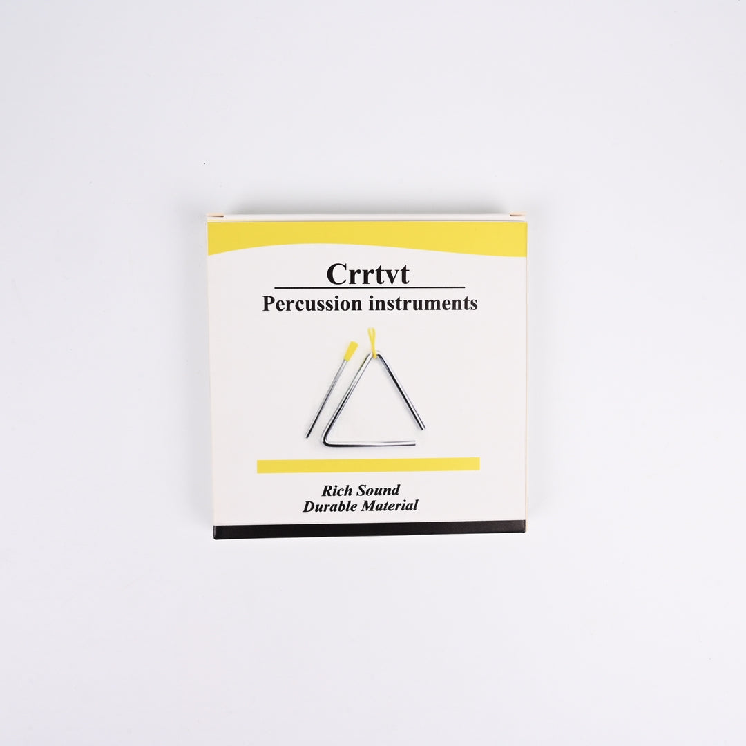 Crrtvt Percussion Instruments Professional Triangle Bell Metal Musical Instruments Educational Orff Teaching Tools