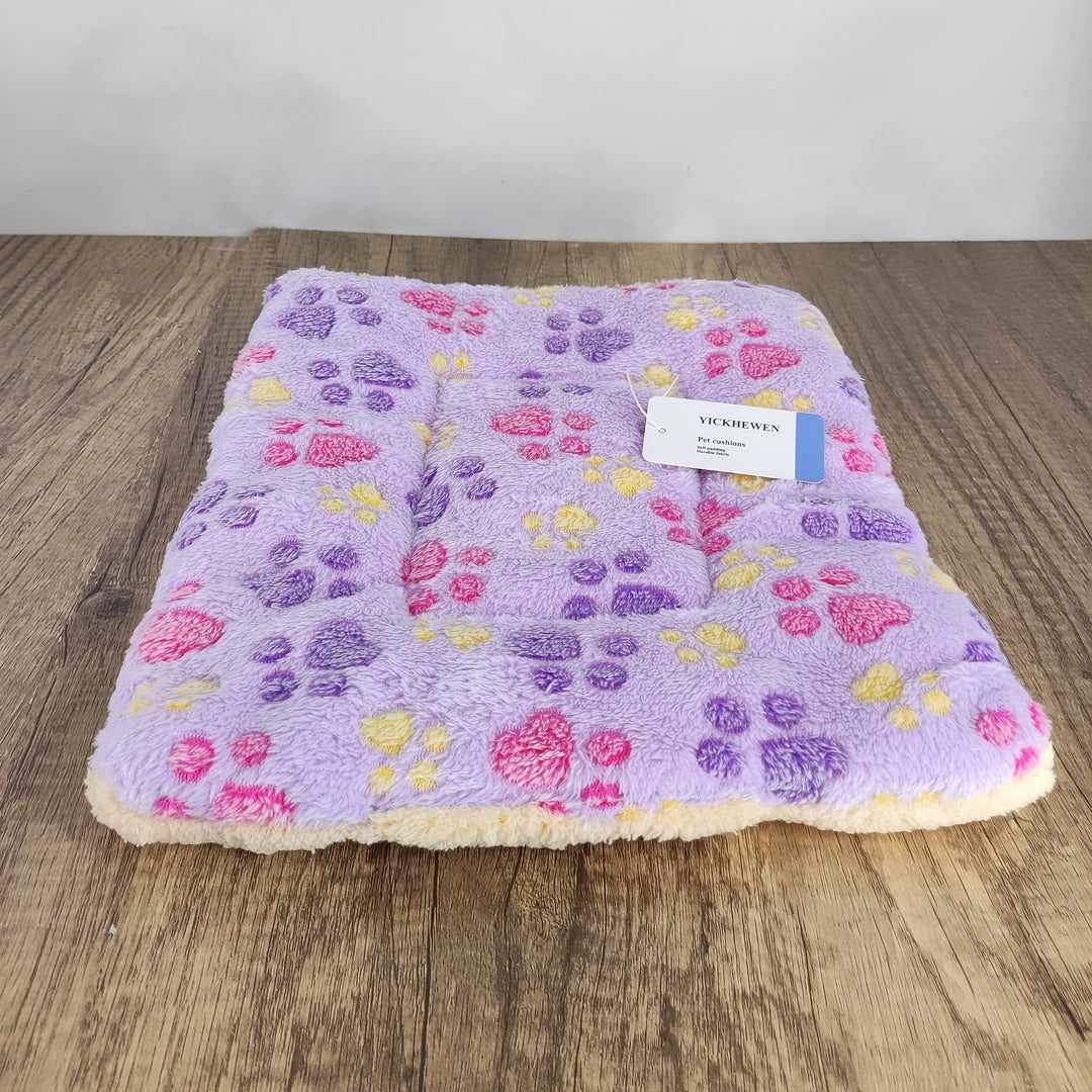 YICKHEWEN Ultimate Comfort Large Purple Pet Cushion - Soft Fleece