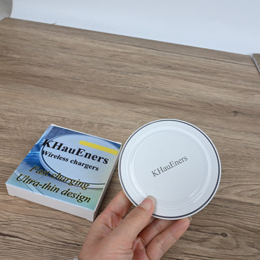 KHauEners Ultra-Thin 15W Fast Wireless Charger  Qi-Certified Wireless Chargers Slim Fast Charging Pad