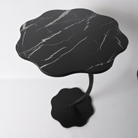 Win Balance Metal Side Table Cream Themed Minimalist End Table for Living Room Bedroom