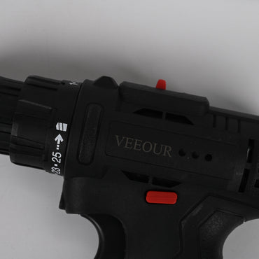 VEEOUR Black 198tV Handheld Electric Drill Dual-Speed Power Drill with Impact Function