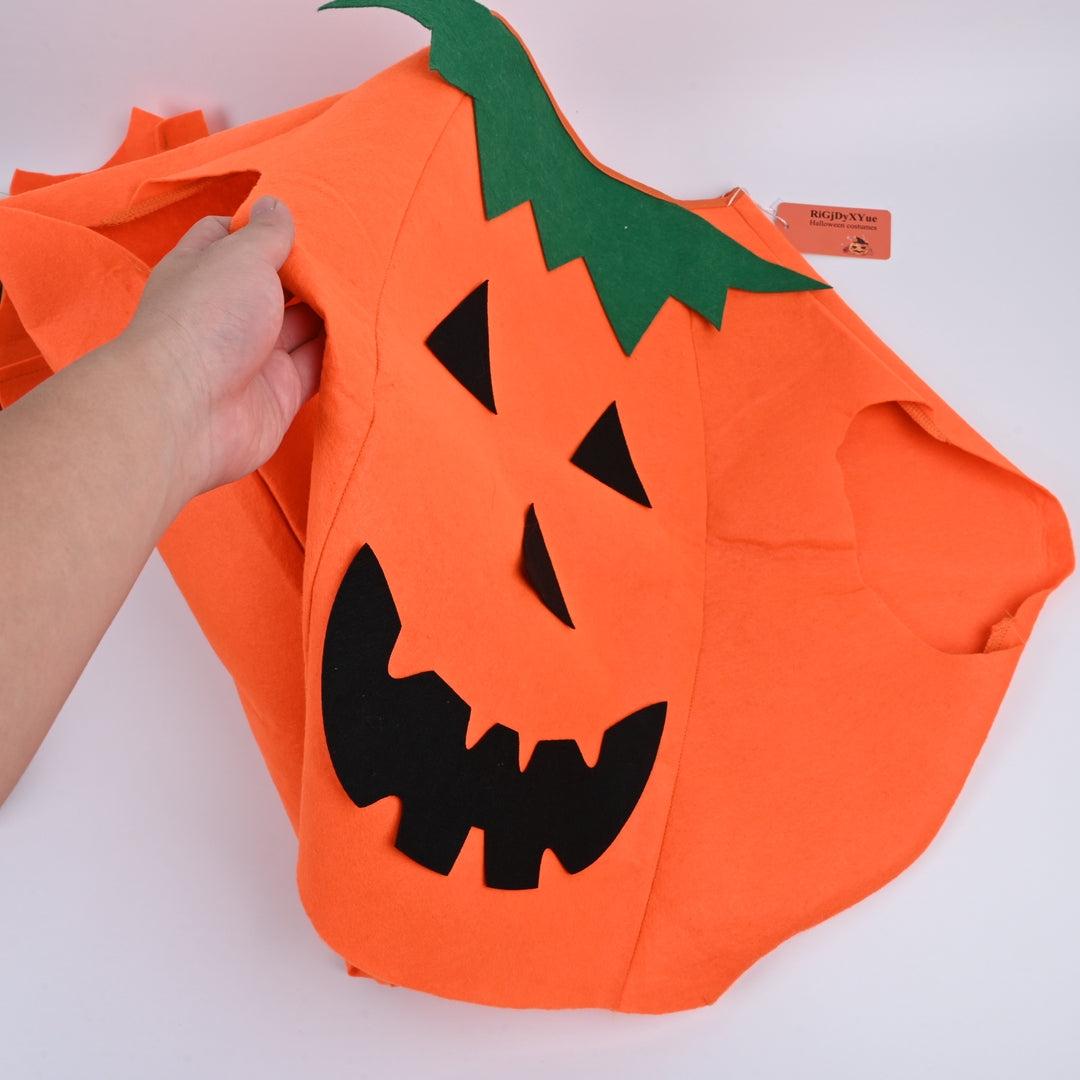RiGjDyXYue Premium Deluxe Orange Halloween Costumes Spooky Festival Dress Series