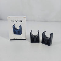 PACOSER Durable PVC Cable or Pipe Clips – 1 Inch Black Clips for Organized Setup