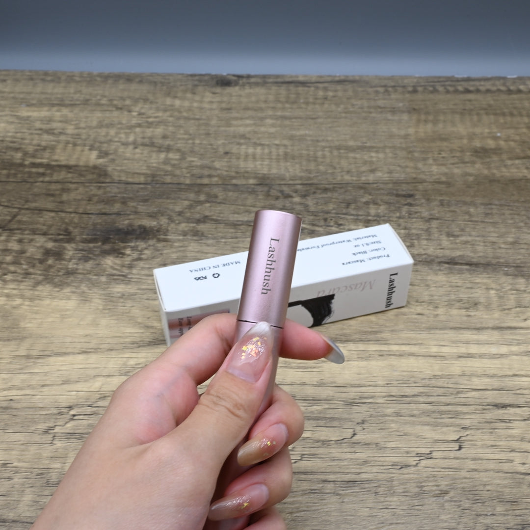 Lashhush Professional Lengthening & Curling Mascara - Waterproof Volume-Boosting Eye Mascara with Precision Brush for Dramatic Lashes