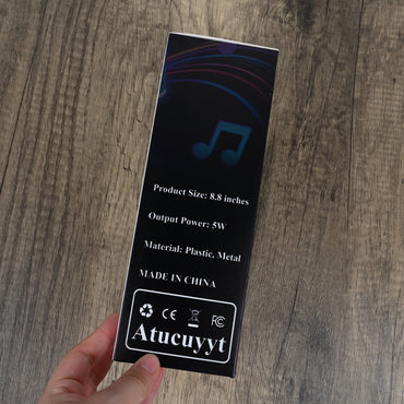 Atucuyyt Professional Wireless Bluetooth Microphones Karaoke Handheld Microphones with Crystal Clear Sound