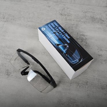 H helmelkin Protective Glasses Safety Goggles Protective Eyewear Impact Resistant Clear Lens Lightweight