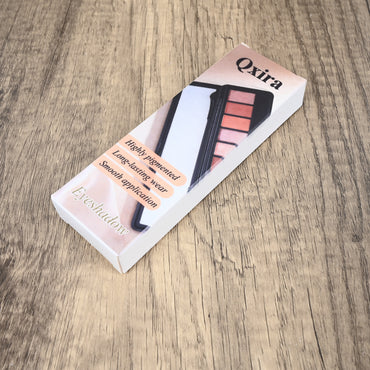 Qxira 10 Color Highly Pigmented Eyeshadow Palette Matte Shimmer Blendable Makeup