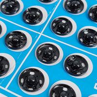 WMWQ Elegant Black Metal Button - 0.4 inch Round, Durable and Stylish