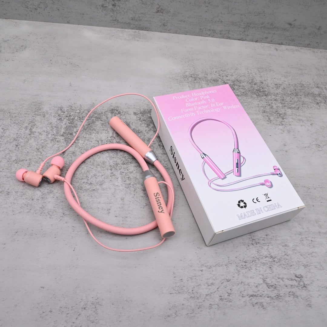 Sisney Premium Wireless Headphones Bluetooth Neckband Earphones with HD Sound Quality