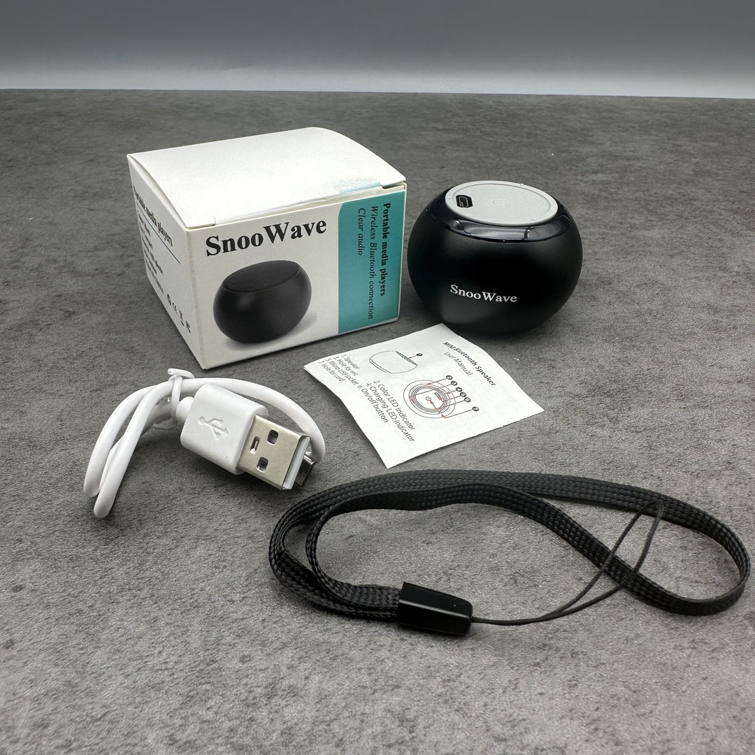 SnooWave Wireless Portable Media Players Mini Bluetooth Speaker System Premium Sound Quality Audio Device