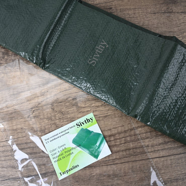 Sivthy Tarpaulins Green Heavy Duty Polyethylene Tarp Waterproof UV Resistant