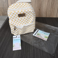 boombeatz Korean Style White Backpack for Women Fashionable Lightweight Daypack for School, Work & Travel