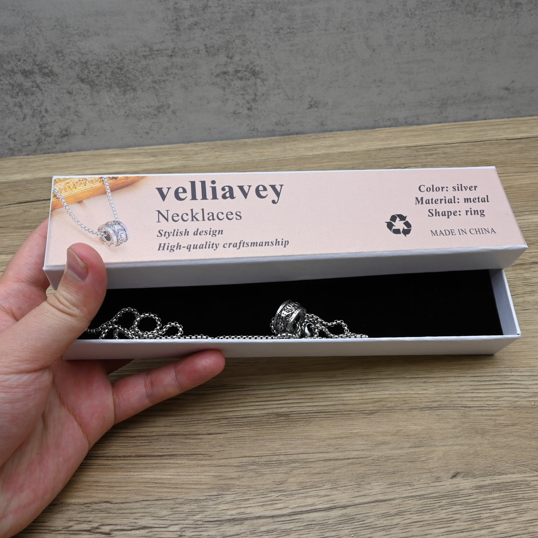 velliavey Sterling Silver Flower Necklaces Round Pendant Elegant Chain Necklaces for Women