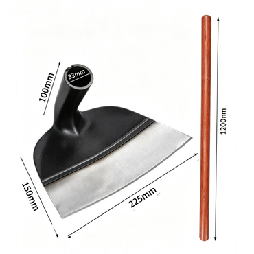ChuTian Heavy-Duty Manganese Steel Garden Hoe with 1.2m Locust Wood Handle - Sharp Forged Dutch Hoe for Weeding, Digging & Soil Loosening