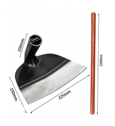 ChuTian Heavy-Duty Manganese Steel Garden Hoe with 1.2m Locust Wood Handle - Sharp Forged Dutch Hoe for Weeding, Digging & Soil Loosening