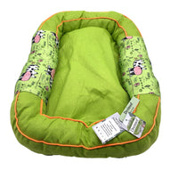 Dreinsof Dog beds Plush Comfort Anti Slip Bottom Universal Easy Clean Green 60×30×10 Centimeter Dog Beds