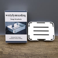 wxtylymxzdzq Modern Bathroom Wall Mounted Soap Brackets Premium Soap Holder Organizer with Drainage System