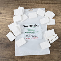 SweetKoKo Compressed Towel Thickened Bath Towel Expands with Water Ultra Absorbent