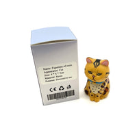 Lgwzsc Figurines of resin Cute Cat Shaped 4×4×7Cm Resin Material Desktop Home Table Decoration Ornament Resin Figurines