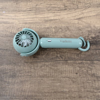 Vazkem Portable Electric Fan Cute Mini Handheld Fan Green Cooling USB Rechargeable for Travel Office Outdoor