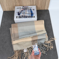 ElleMaxima Unisex Acrylic Fiber Scarf Soft & Warm Lightweight Fashion Scarf for Men and Women