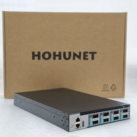 HOHUNET Gigabit Ethernet Switch, Unmanaged Plug & Play Network Splitter, Durable Metal Housing, Fanless Quiet Design, Desktop/Wall Mounting, Home Office Small Business Network Hub