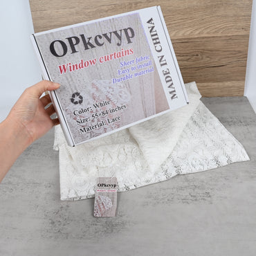 OPkcvyp Sheer Net Curtains Light Filtering Window Curtains for Privacy & Natural Light