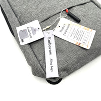 Embovow Sling bags Grey Nylon Water Repellent Scratch Resistant Wrinkle Resistant Large Capacity Multi Pocket Adjustable Strap Sling Bags