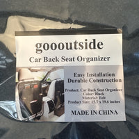 goooutside Car Back Seat Organizer - High-Quality Storage Solution for Maximizing Vehicle Interior Space