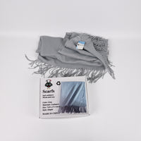 UGLY TIME Cashmere Scarf Gray Ultra Soft Winter Scarves for Men and Women Elegant Fashion Accessory