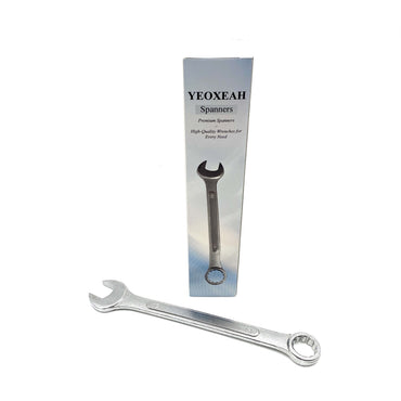 YEOXEAH Spanners Silver Carbon Steel 24Cm Metric Standard Solid Construction Precise Jaw Hand Tool Spanners