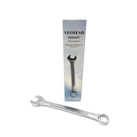 YEOXEAH Spanners Silver Carbon Steel 24Cm Metric Standard Solid Construction Precise Jaw Hand Tool Spanners