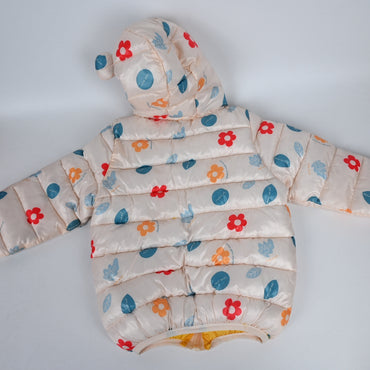 FRAN WILLOR Warm Winter Down Coats for Babies and Toddlers Soft Lightweight Hooded Puffer Coat