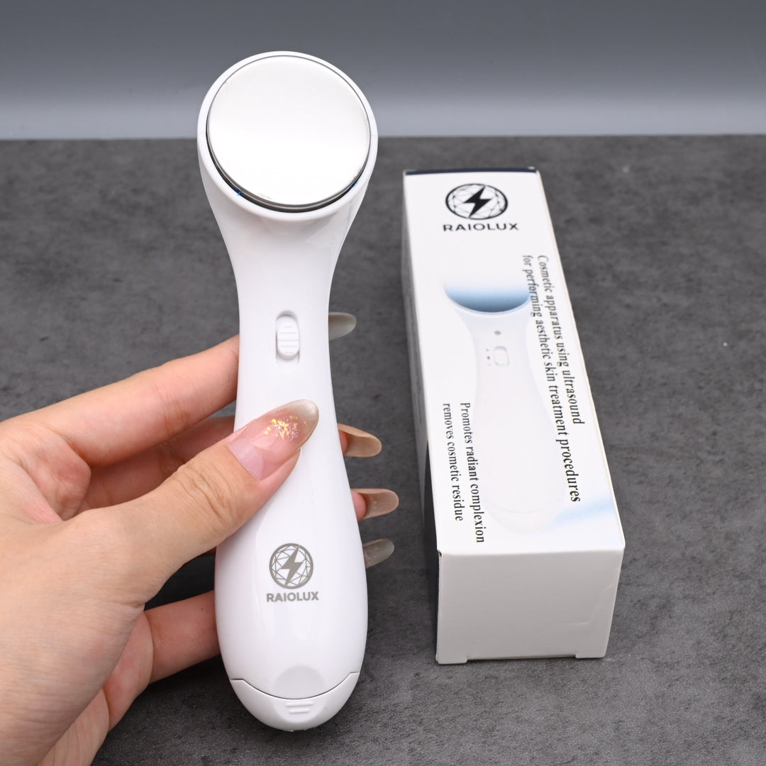 RAIOLUX Cosmetic Apparatus Using Ultrasound for Performing Aesthetic Skin Treatment Procedures Professional Sonic Facial Cleansing Device Deep Pore Cleanser Beauty Machine