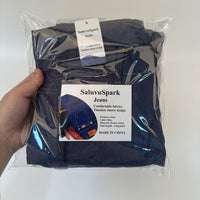 SaluvuSpark Men's Classic Denim Jeans: Timeless Straight Fit with Durable Denim for Everyday Comfort and Effortless Style