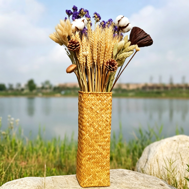 ChuTian Dried Wheat Stalks Sheaves - Natural Dried Flowers Bunch for Countryside Home, Living Room & Wedding Floral Arrangement