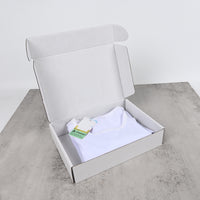 AZ ANZOO Classic White Cotton T‑Shirt – Short‑Sleeve Crewneck Tee Soft & Breathable Everyday Wear