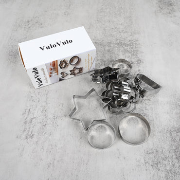 VuloVulo Stainless Steel Cookery Moulds Durable Baking & Cooking Molds for Kitchen, Easy Clean Lightweight