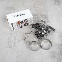 VuloVulo Stainless Steel Cookery Moulds Durable Baking & Cooking Molds for Kitchen, Easy Clean Lightweight