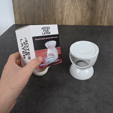 NOTES FOR LATER Ceramic Dry-Burn Aromatherapy Lamp Set with Scented Wax for Candle Warmers