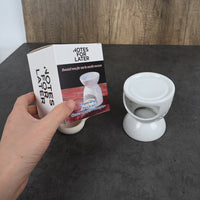 NOTES FOR LATER Ceramic Dry-Burn Aromatherapy Lamp Set with Scented Wax for Candle Warmers
