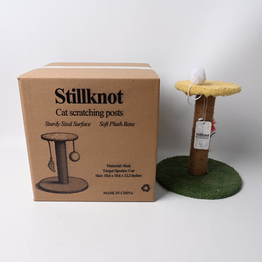 Stillknot Natural Sisal Cat Scratching Post Tower Furniture Cat Exercise Activity Center For Indoor Cats With Stable Base