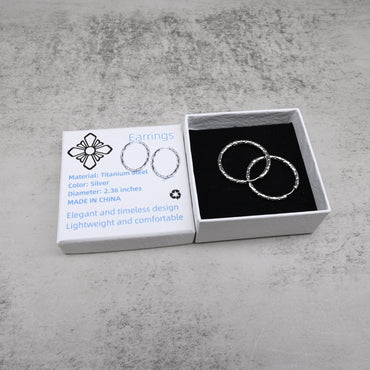 图形商标 Earrings Silver Elegant Hypoallergenic Tarnish Resistant Lightweight Comfortable for All Day Wear