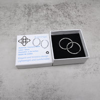 图形商标 Earrings Silver Elegant Hypoallergenic Tarnish Resistant Lightweight Comfortable for All Day Wear