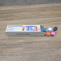 NPCtonerresetchips Professional Artist Pigments Set 12 Pure Color Pigments for Painting Mixed Media Art and Crafts