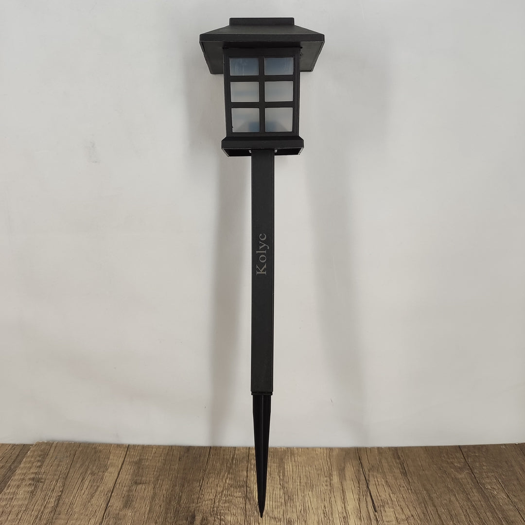 Kolyc Solar Garden Light - Stylish Black Finish with Soothing Blue LED Light