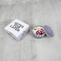 NOTES FOR LATER Lavender Scented Soy Wax Candle with Dried Petals Aromatherapy Candle for Sleep & Relaxation