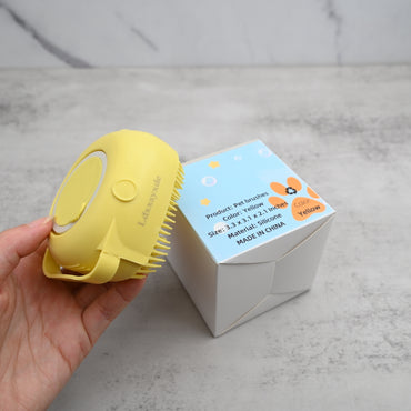 Ldxxsyxde Premium Silicone Pet Grooming Brush - Handheld Bathing & Massage Pet Brushes for Dogs and Cats