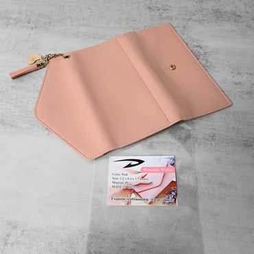 图标 Pink Purse for Women Trendy Lightweight Compact Wallet for Daily Use